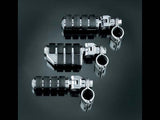 Kuryakyn K8033 ISO Large Footpegs Chrome w/Mounts 1-1/4" Magnum Quick Clamps