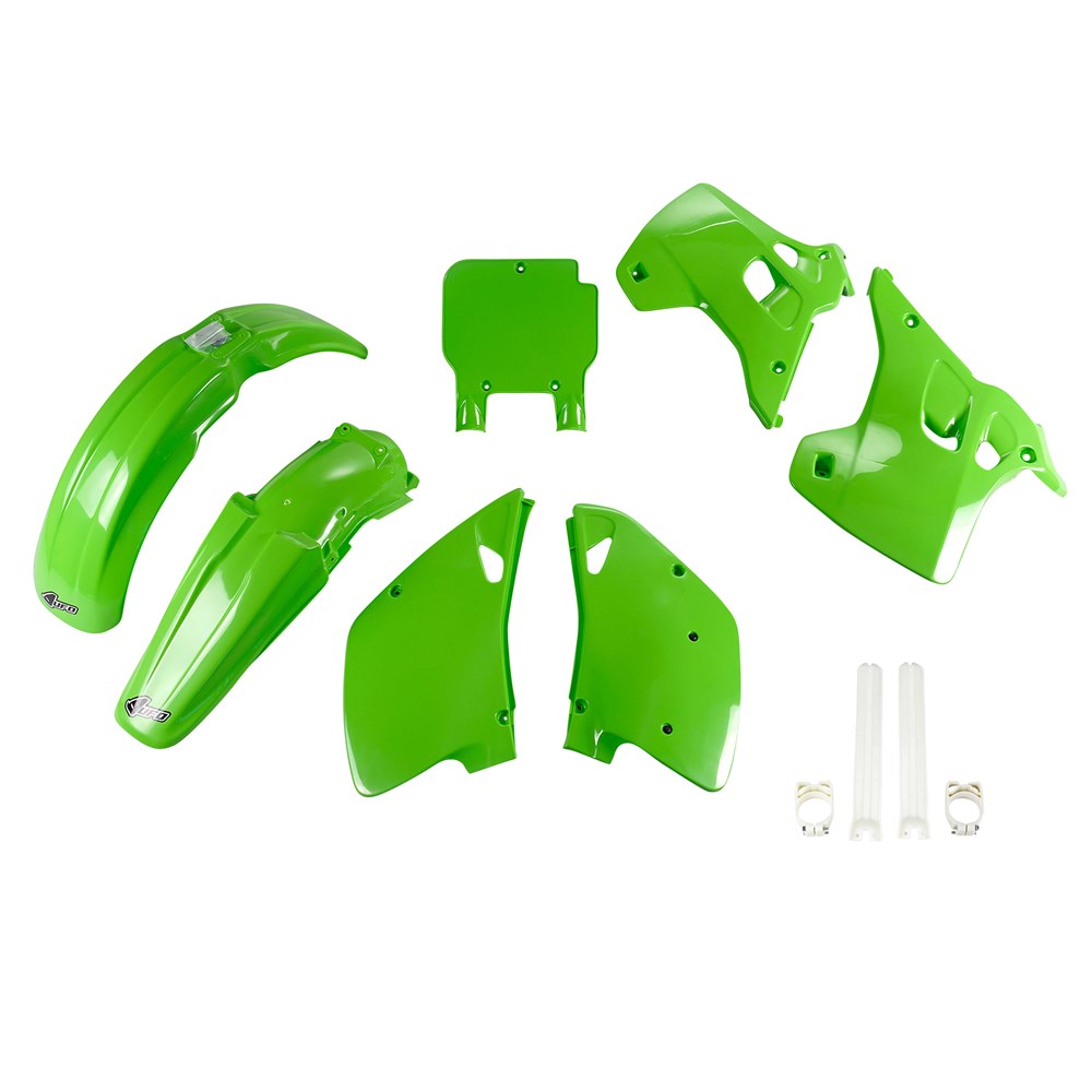UFO Full Plastics Kit Green for Kawasaki KX 125/KX 250 1992