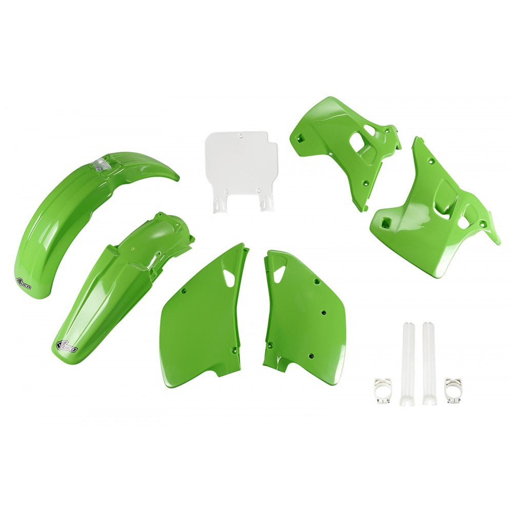 UFO Full Plastics Kit OEM Colours for Kawasaki KX 125/KX 250 1992