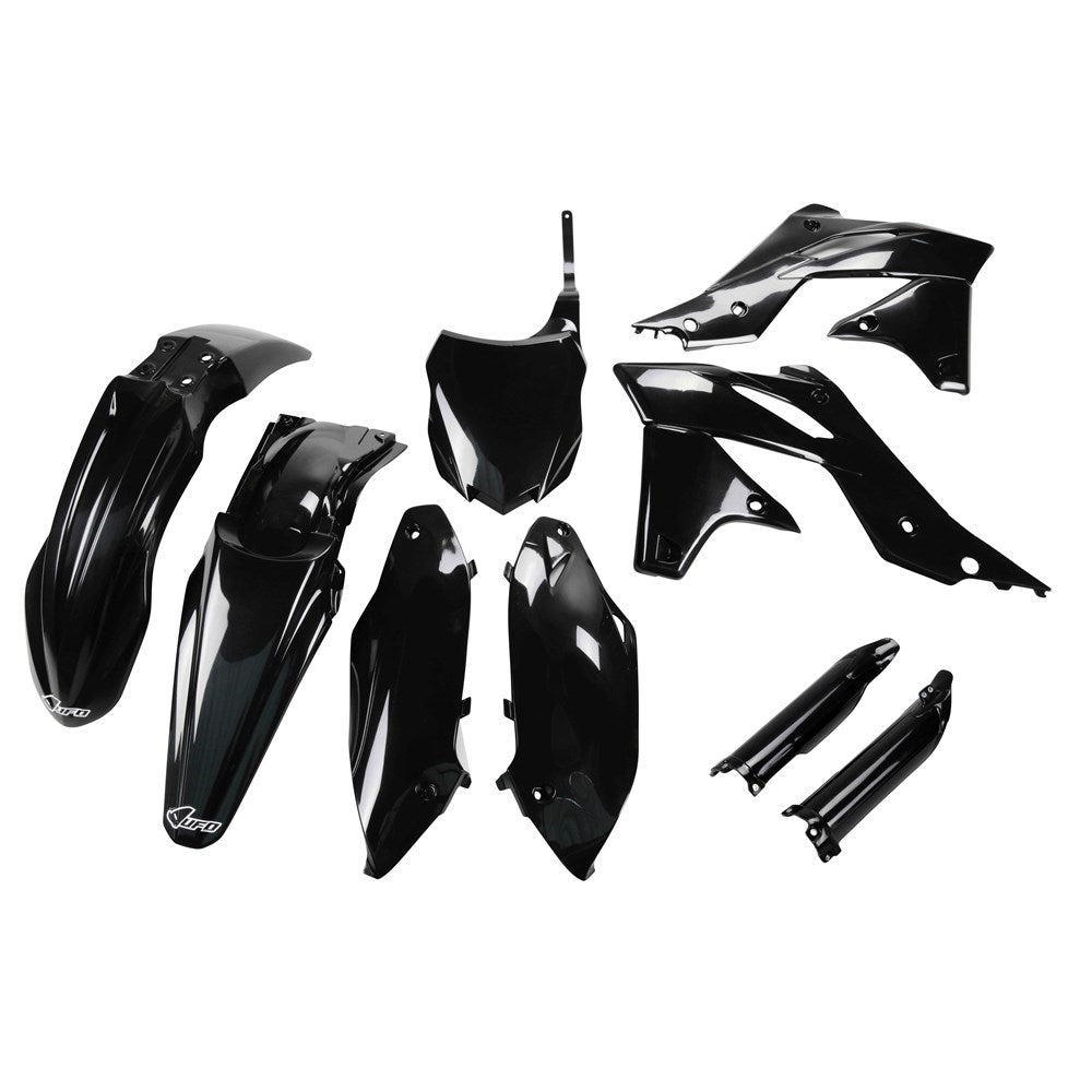 UFO Full Plastics Kit Black for Kawasaki KX 250 F 13-16