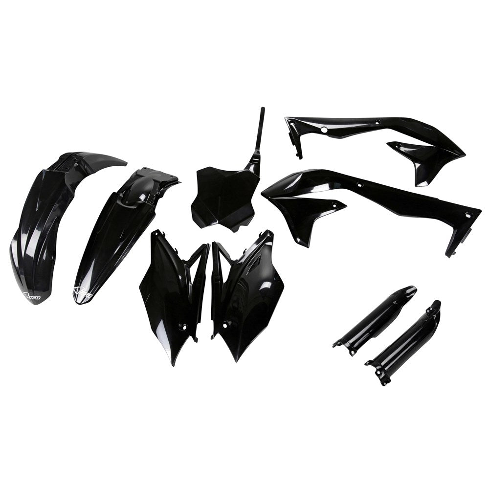 UFO Full Plastics Kit Black for Kawasaki KX 450 F/KXF 450 16-17