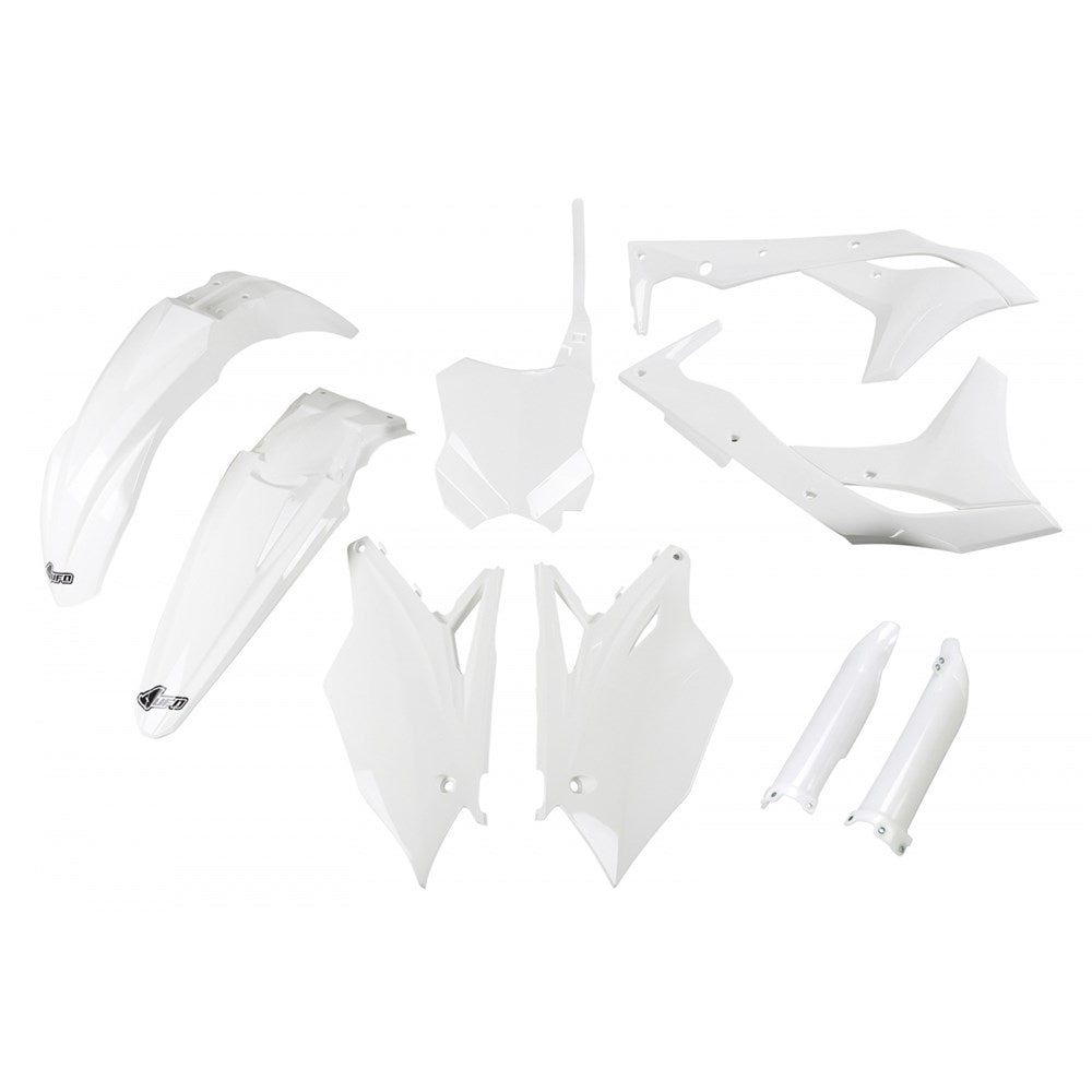 UFO Full Plastics Kit White for Kawasaki KX 250 F 2017