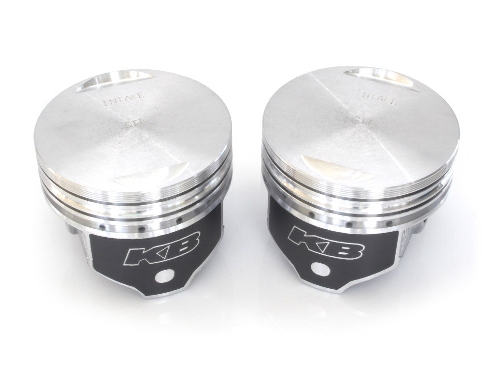 Keith Black Pistons KB258.STD Standard Flat Top Pistons w/8.6:1 Compression Ratio for Big Twin 84-99 w/Evolution Engine