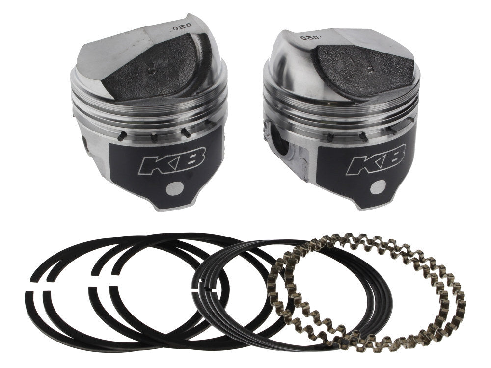 Keith Black Pistons KB292.020 +.020" Dome Top Pistons w/8.2:1 Compression Ratio for Sportster 72-85 w/1000cc Engine