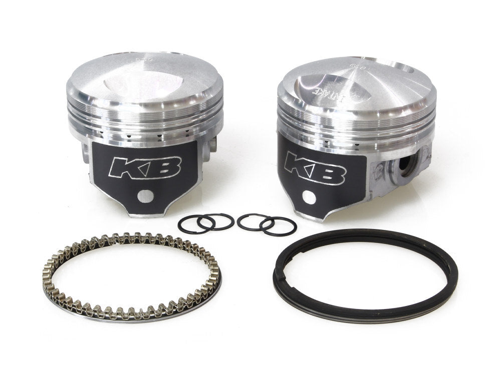 Keith Black Pistons KB297.030 +.030" Dome Top Pistons w/8.3:1 Compression Ratio for Big Twin 78-84 w/1340cc Shovelhead Engine