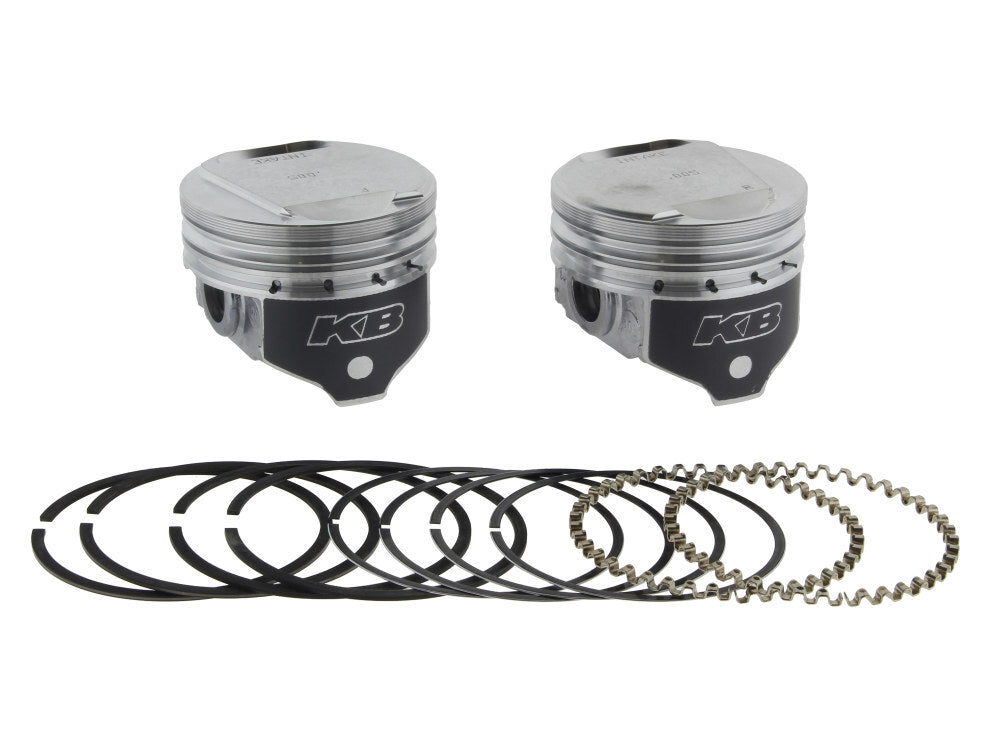 Keith Black Pistons KB305.005 +.005" Dome Top Pistons w/9.6:1 Compression Ratio for Big Twin 84-99 w/Evolution Engine