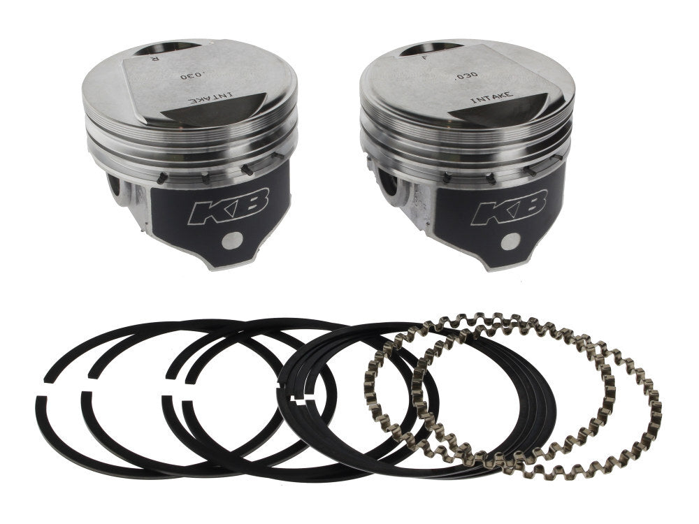 Keith Black Pistons KB305.030 +.030" Dome Top Pistons w/9.6:1 Compression Ratio for Big Twin 84-99 w/Evolution Engine