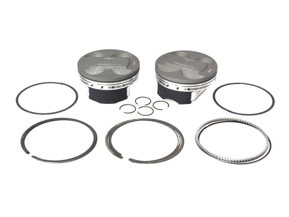 Keith Black Pistons KB596LCA.STD Standard Pistons w/11.7:1 Compression Ratio for Milwaukee-Eight Touring 17-Up/Softail 18-Up w/Big Bore 114/117ci/128c