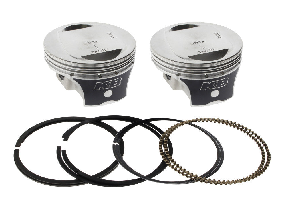 Keith Black Pistons KB908C.STD Standard Flat Top Pistons w/10.0:1 Compression Ratio for Twin Cam 07-17 w/103ci Engine also Converts 96ci to 103ci