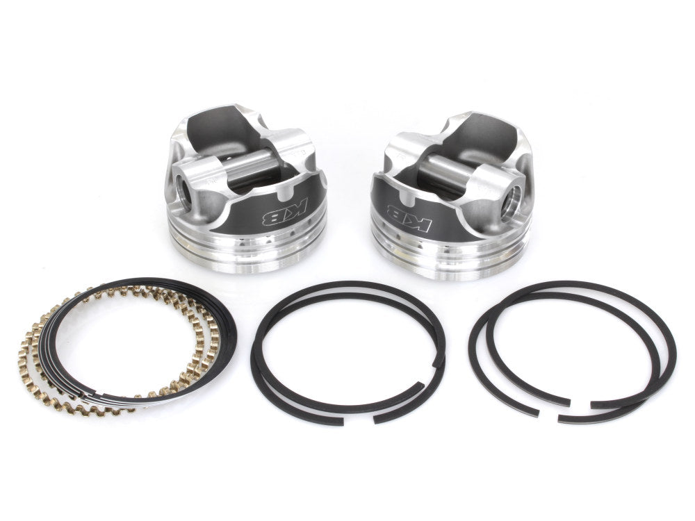 Keith Black Pistons KB920C.STD Standard Dome Top Pistons w/9.5:1 Compression Ratio for Harley-Davidson Big Twin 84-99