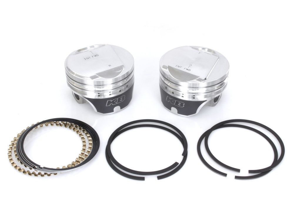 Keith Black Pistons KB920C.STD Standard Dome Top Pistons w/9.5:1 Compression Ratio for Harley-Davidson Big Twin 84-99
