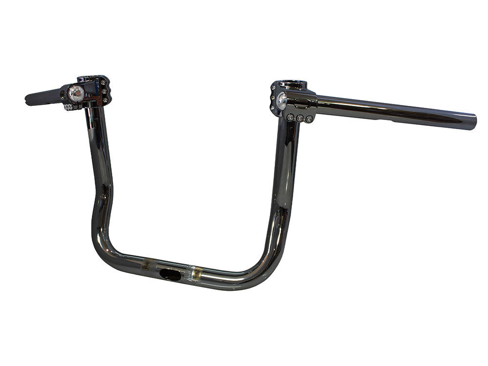 Klock Werks KKC-0601-3124 10" x 1-1/4" KlipHanger Handlebar Black for Road Glide 15-23/Road King Special 15-Up