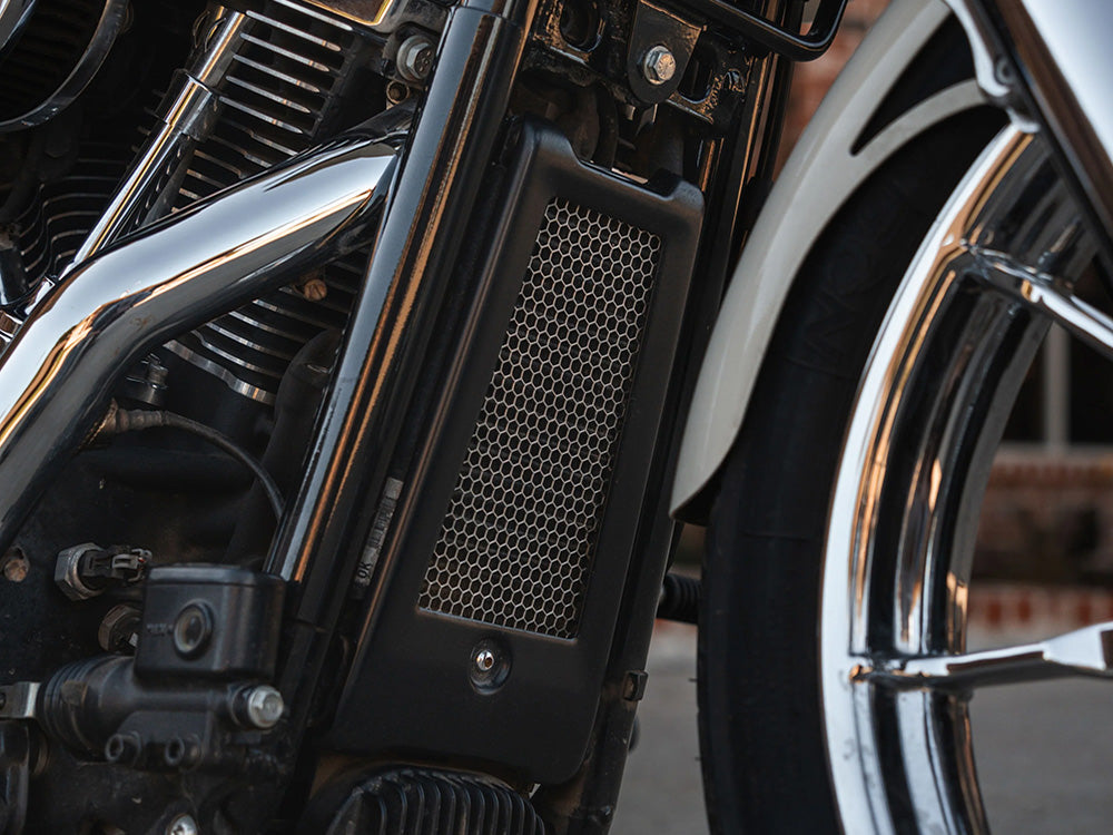Klock Werks KKC-0713-0258 Oil Cooler Guard Chrome for Harley-Davidson Softail 18-Up