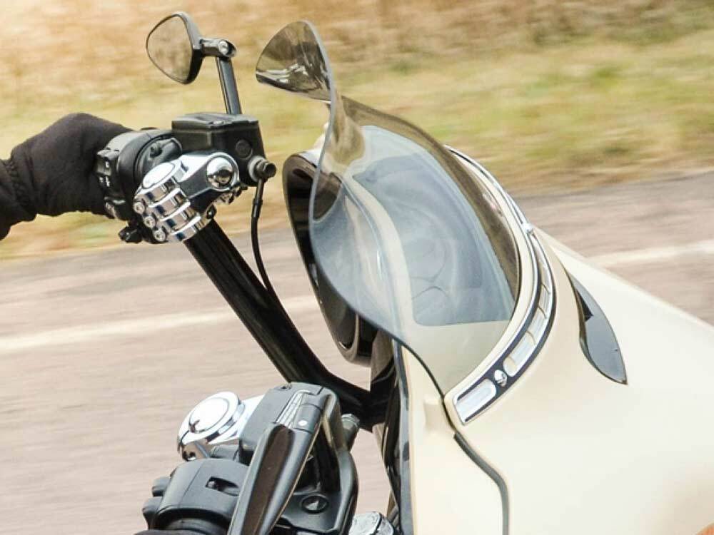 Klock Werks KKC-2310-0473 6.5" Flare Windshield Tinted for Electra Glide/Street Glide/Tri Glide 14-23