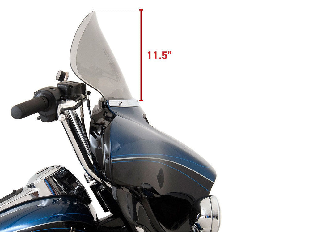 Klock Werks KKC-2310-0634 11.5" Flare Windshield Dark Smoke Tint for Electra Glide/Street Glide/Tri Glide 14-23