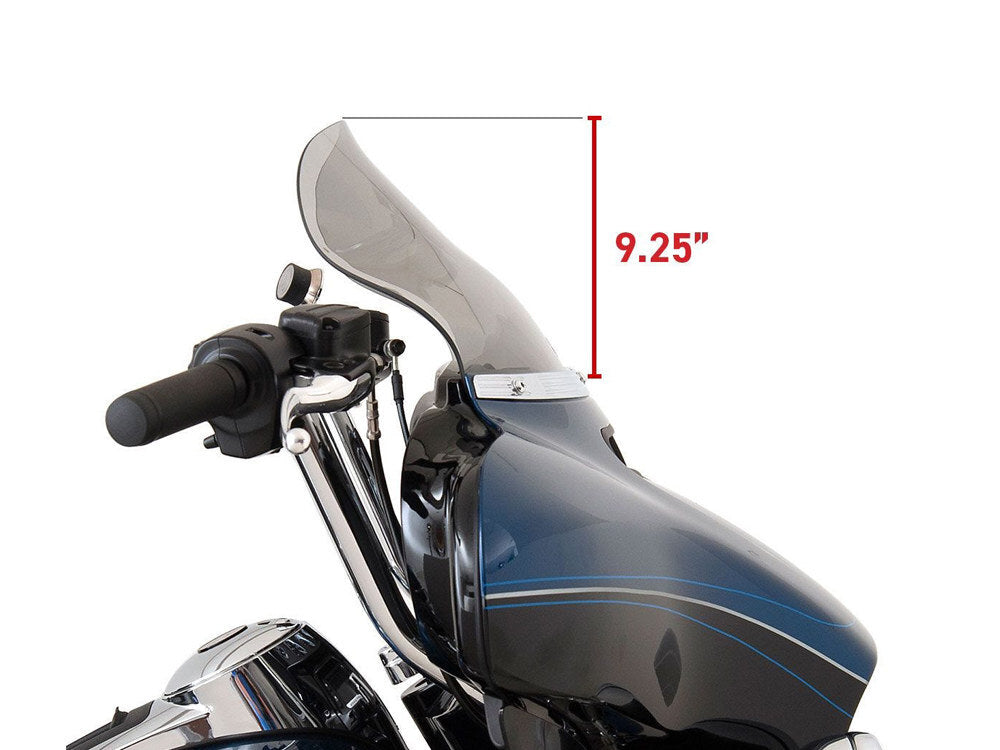 Klock Werks KKC-2310-0684 10.5" Flare Windshield Dark Smoke for Electra Glide/Street Glide/Tri Glide 14-23