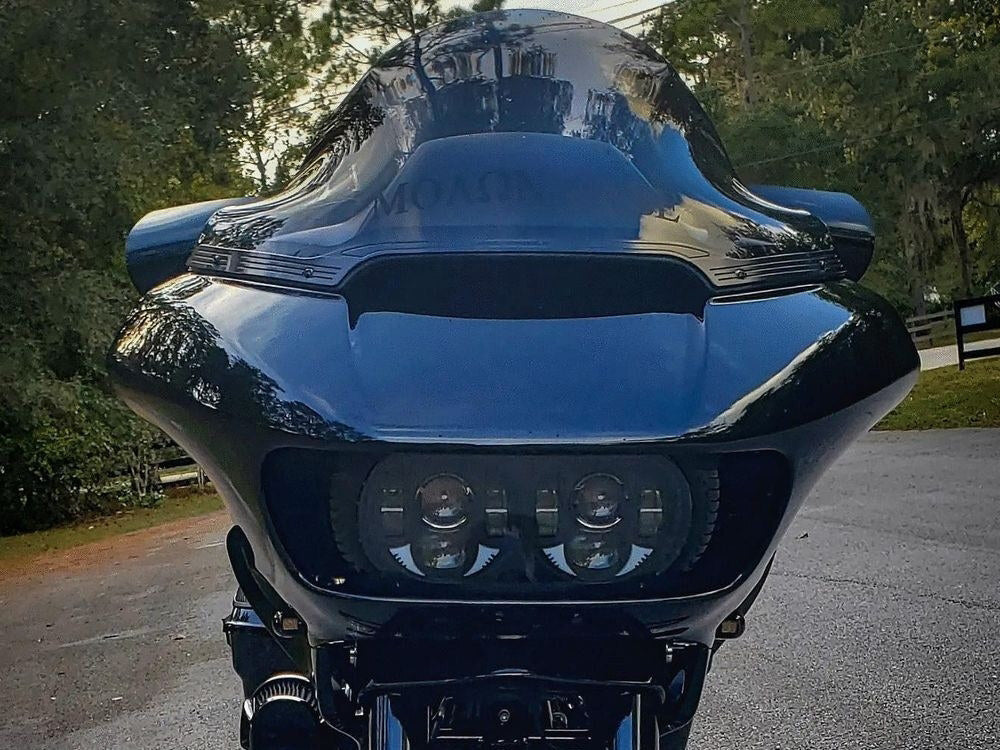 Klock Werks KKC-2310-0751 11" Sports Flare Windshield Dark Smoke Tint for Road Glide 15-23