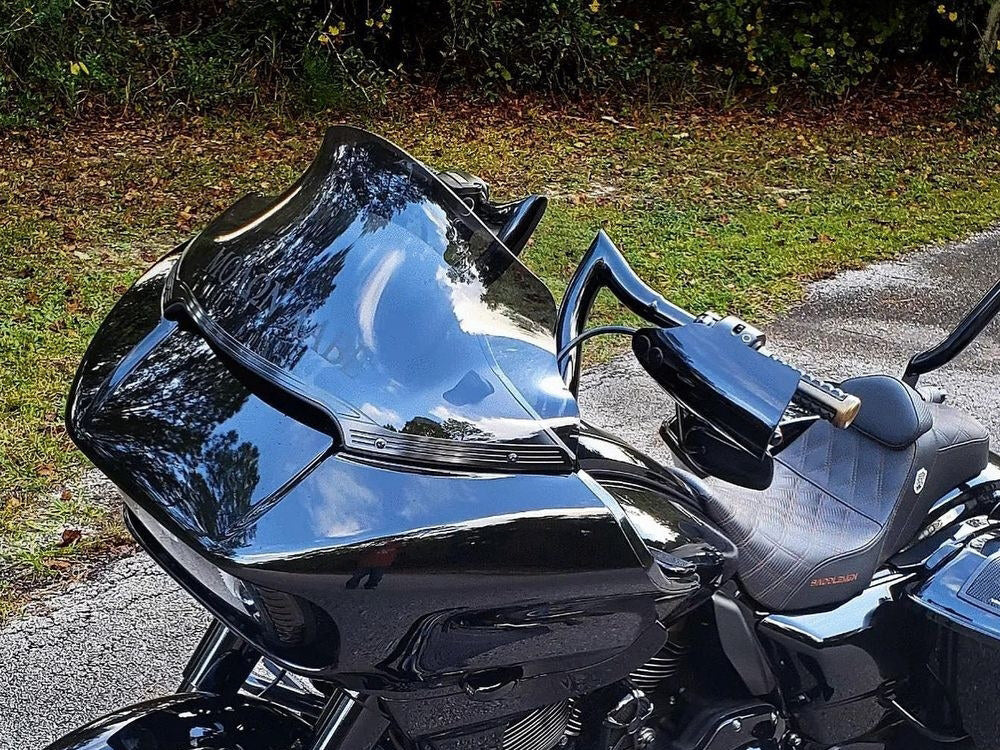 Klock Werks KKC-2310-0751 11" Sports Flare Windshield Dark Smoke Tint for Road Glide 15-23