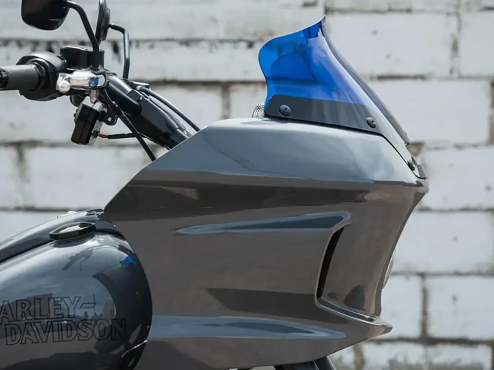 Klock Werks KKC-2310-0836 6" Flare Windshield Blue for Harley-Davidson Low Rider ST 22-Up