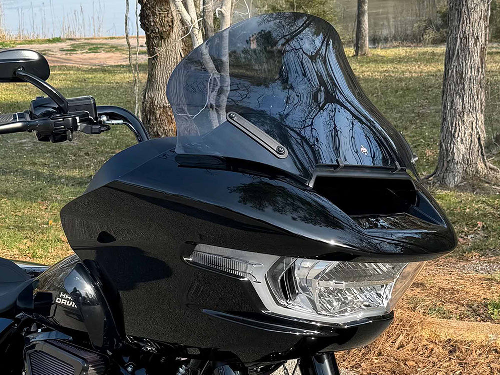 Klock Werks KKC-2310-0846 13.5" Pro-Touring Flare Windshield Dark Smoke for CVO Road Glide 23-Up/Road Glide 24-Up