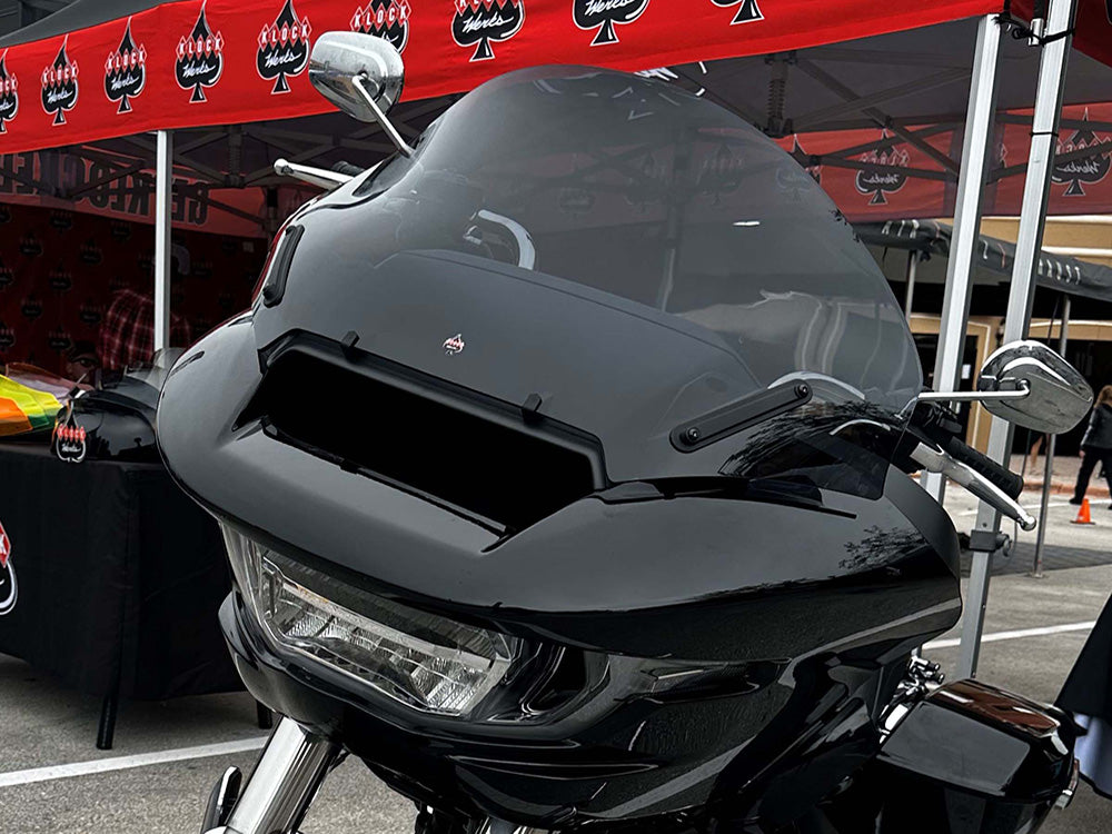 Klock Werks KKC-2310-0846 13.5" Pro-Touring Flare Windshield Dark Smoke for CVO Road Glide 23-Up/Road Glide 24-Up