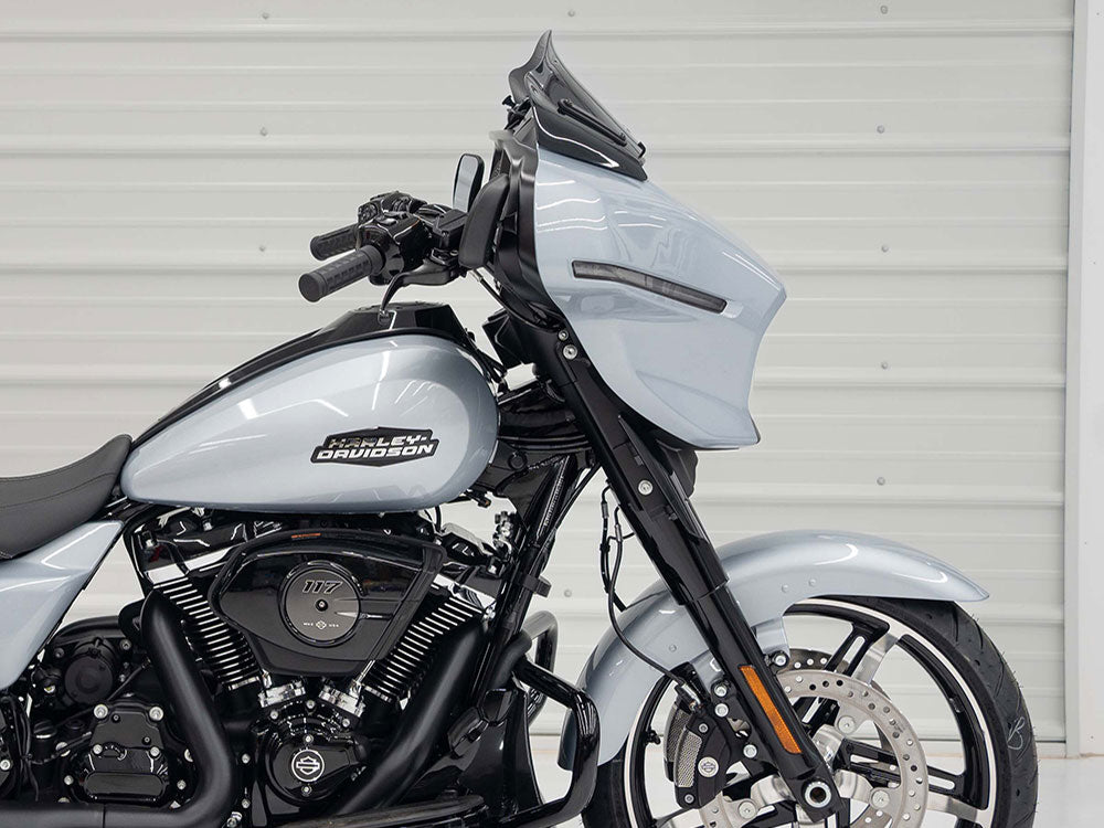Klock Werks KKC-2310-0857 8" Flare Windshield Black for CVO Street Glide 23-Up/Street Glide 24-Up