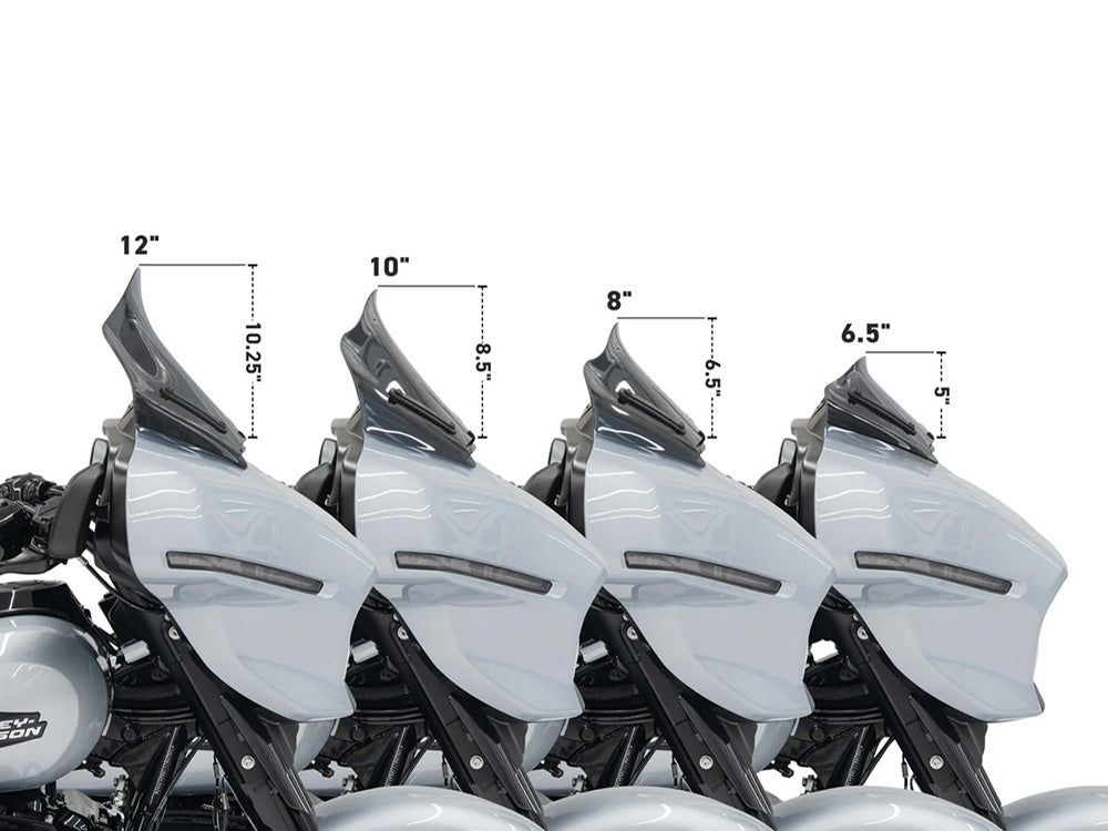 Klock Werks KKC-2310-0942 6.5" Flare Windshield Black for Harley-Davidson CVO Street Glide 23-Up/Street Glide 24-Up