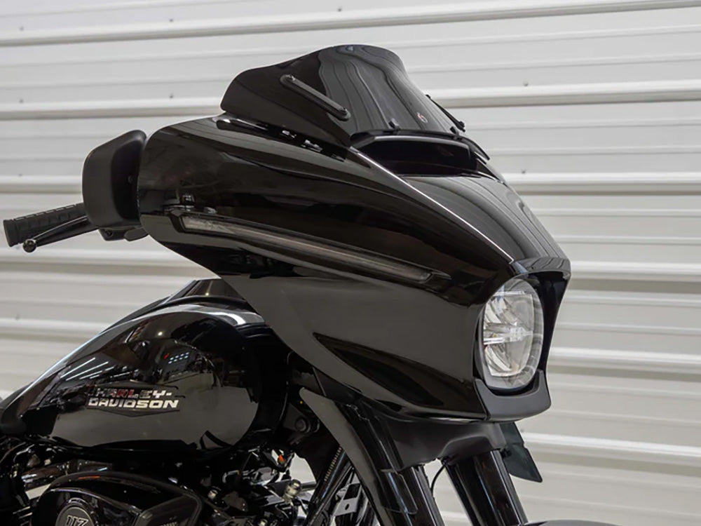 Klock Werks KKC-2310-0942 6.5" Flare Windshield Black for Harley-Davidson CVO Street Glide 23-Up/Street Glide 24-Up