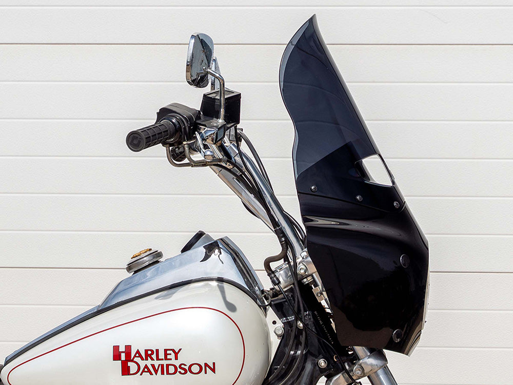 Klock Werks KKC-2310-1012 15" Flare Road Warrior Windshield Black Smoke for Road Warrior Fairing
