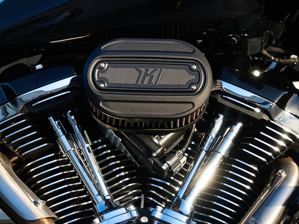 Kodlin KM-K29246 Oval Air Cleaner Kit Black for CVO Touring 23-Up/Street Glide/Road Glide 24-Up