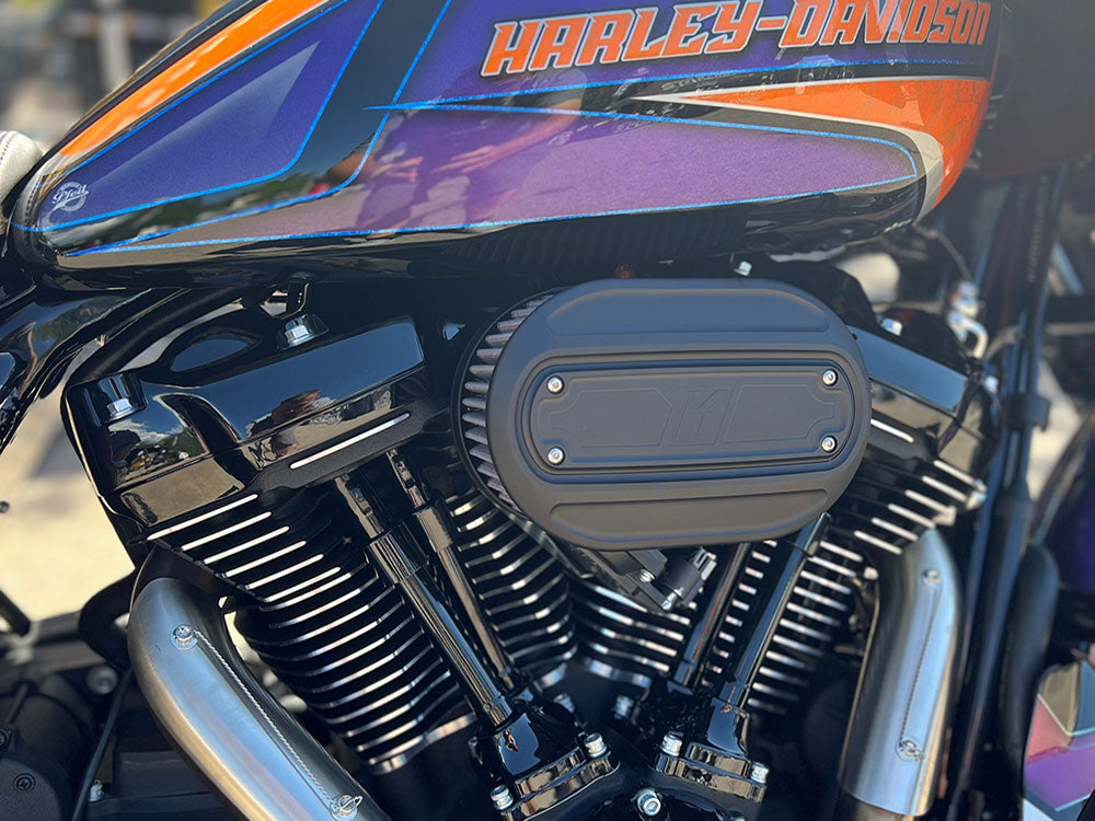 Kodlin KM-K29246 Oval Air Cleaner Kit Black for CVO Touring 23-Up/Street Glide/Road Glide 24-Up