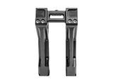 Kodlin KM-K55127 10" Straight Fastback Risers Black