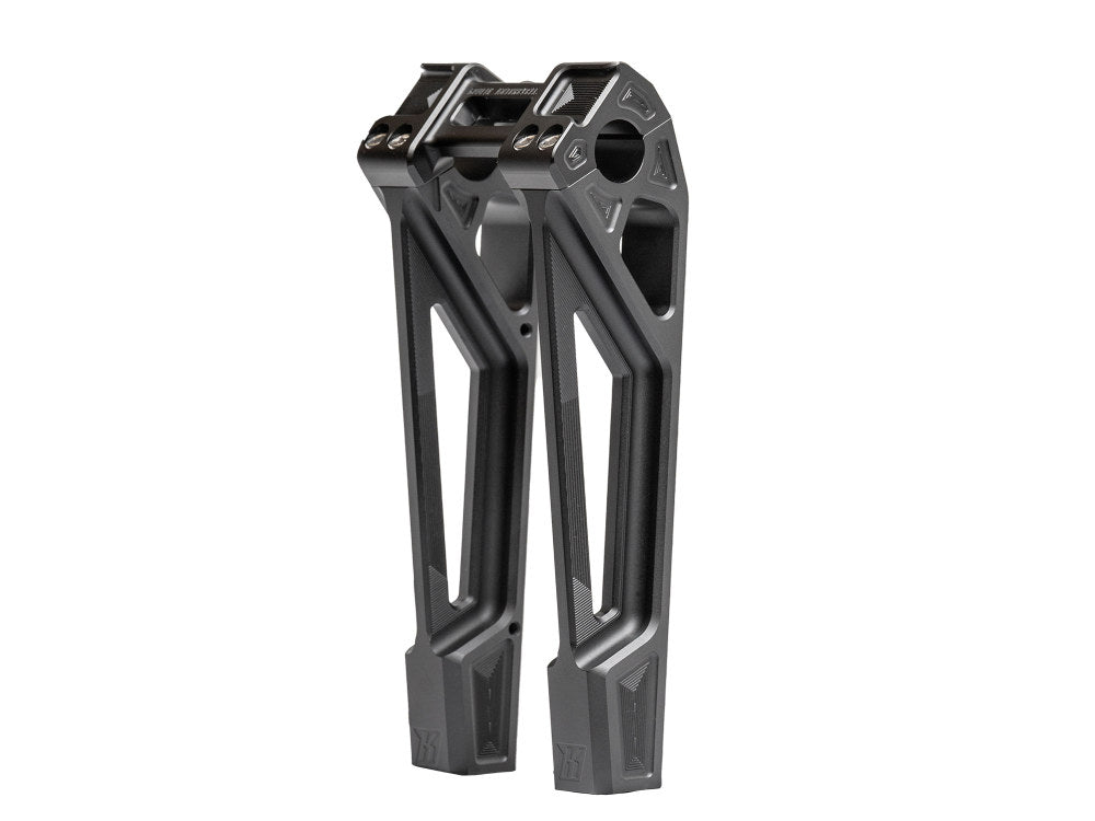 Kodlin KM-K55127 10" Straight Fastback Risers Black