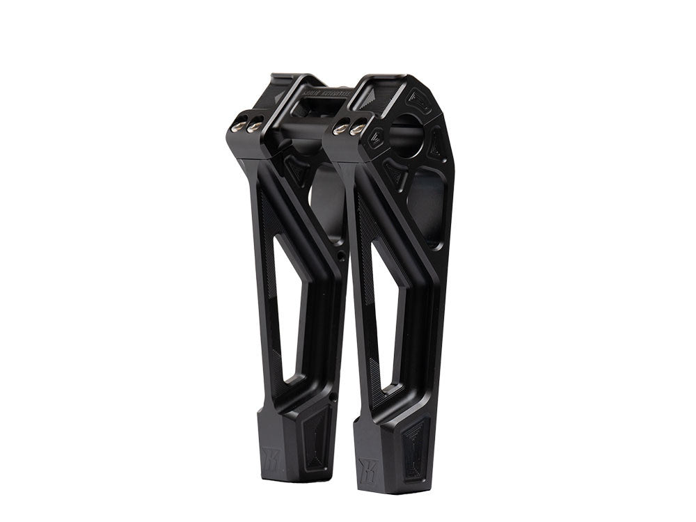 Kodlin KM-K55128 8" Straight Fastback Risers Black