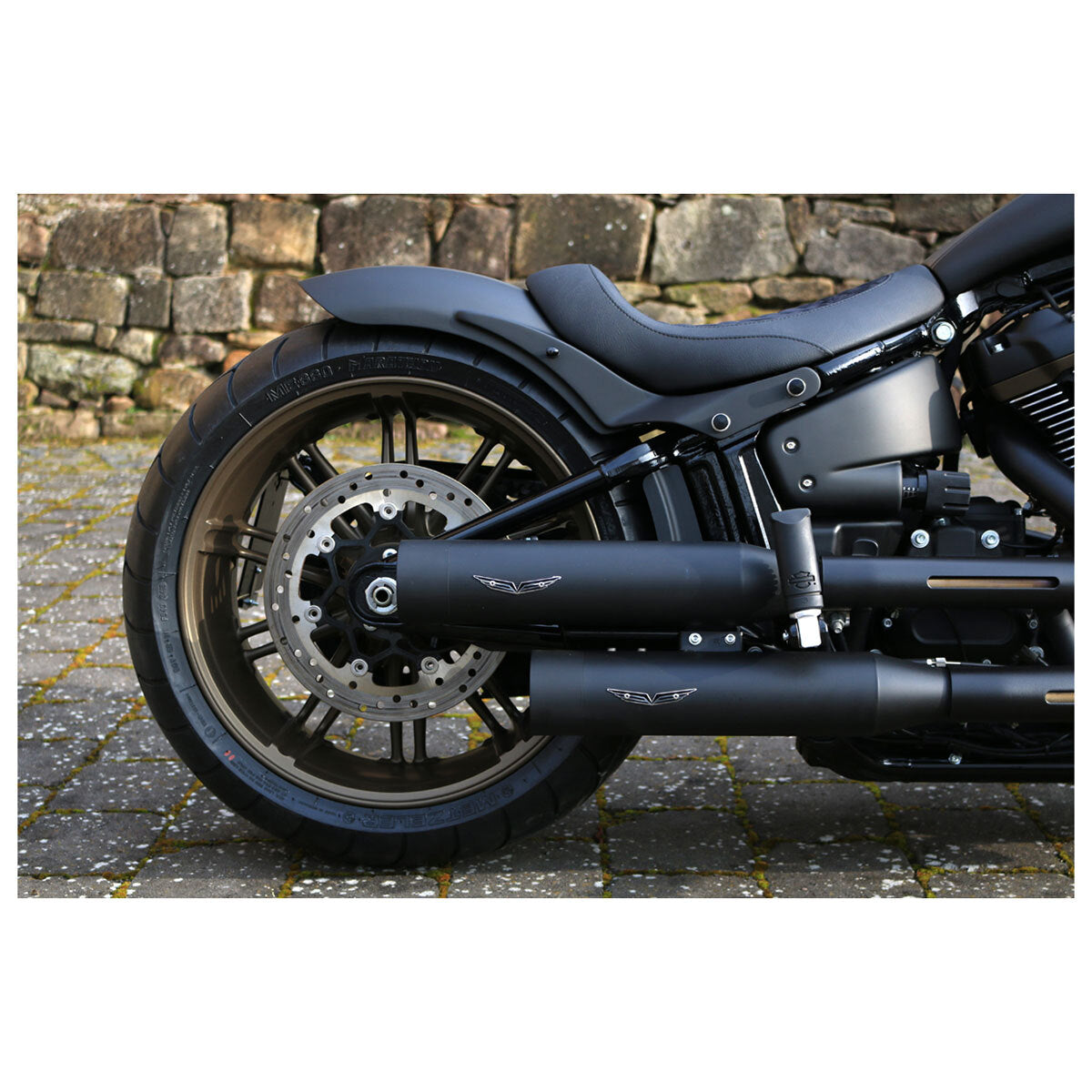 Kodlin KM-K59437 Rear Shorty Pro-Street Fender & Strut Kit Raw for Fat Boy/Breakout 18-Up