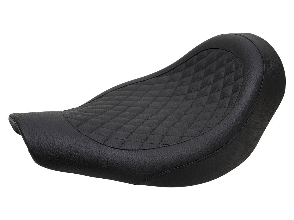 Kodlin KM-K59662-S Fred Kodlin Diamond Stitch Solo Seat Black for Softail Breakout w/OEM Fuel Tank & Kodlin Rear Fender