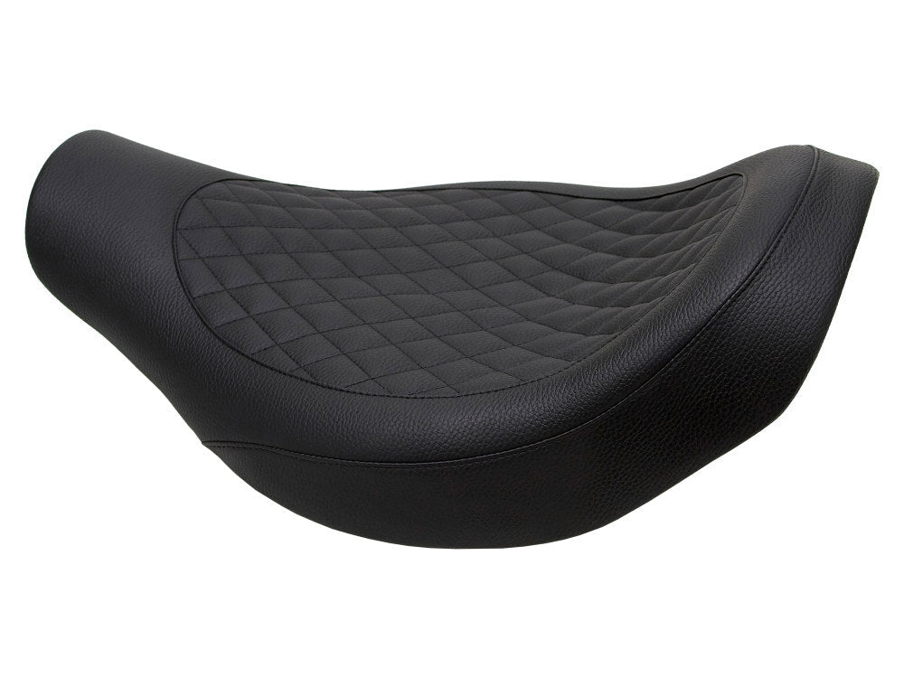 Kodlin KM-K59662-S Fred Kodlin Diamond Stitch Solo Seat Black for Softail Breakout w/OEM Fuel Tank & Kodlin Rear Fender