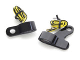 Kodlin KM-K68458 Elypse Under Perch Turn Signals Black for Softail 15-Up/Touring 09-Up Models w/Cable Clutch