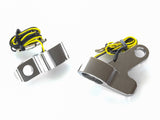 Kodlin KM-K68486 Elypse Under Perch Turn Signals Chrome for Softail 15-Up/Touring 09-Up Models w/Cable Clutch