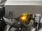 Kodlin KM-K68532 Neowise Bullet Smooth Front Turn Signals w/Running Lights Black for Low Rider ST 22-Up