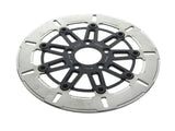 Kodlin KM-K7143C 11.8" Front 9-Spoke Disc Rotor Polished Band & Black Carrier for Harley-Davidson Dyna 06-17/Softail 15-Up/Sportster 14-21 & some Touring 08-Up