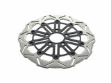 Kodlin KM-K7143E 11.8" Front 10-Spoke Disc Rotor Polished Band & Black Carrier for Harley-Davidson Dyna 06-17/Softail 15-Up/Sportster 14-21 & some Touring 08-Up