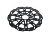 Kodlin KM-K7145E 11.5" Rear 10-Spoke Disc Rotor Polished Band & Black Carrier for Harley-Davidson Big Twin 00-Up/Sportster 00-10