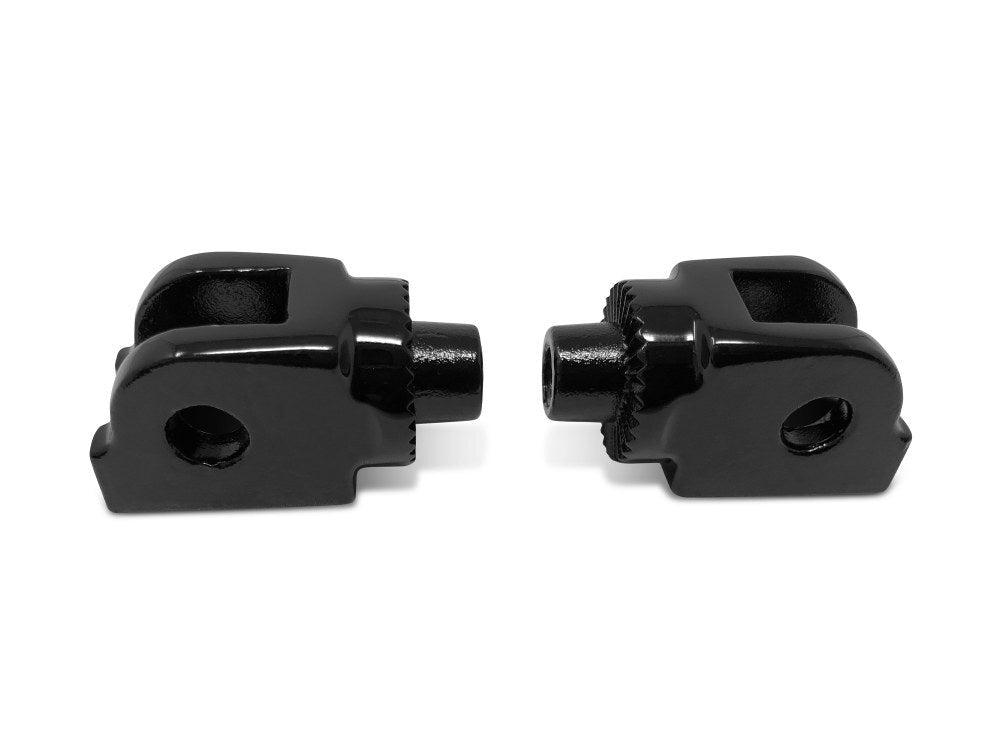 Kodlin KM-K73250 Front Splined Footpeg Mounts Black for Softail 18-Up/Pan America/Sportster S 21-Up