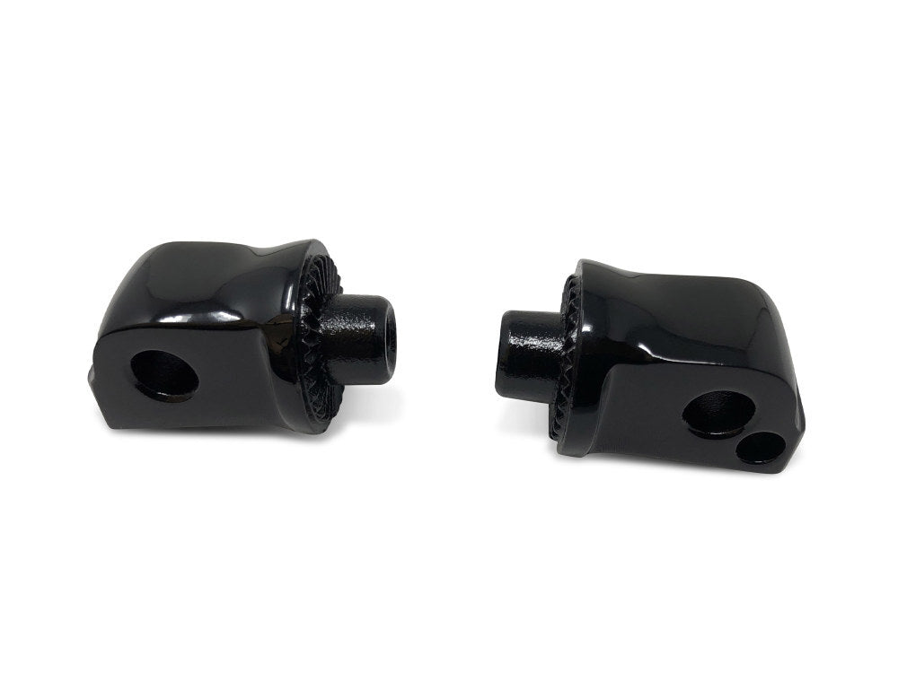 Kodlin KM-K73251 Rear Splined Footpeg Mounts Black for Softail 18-Up/Pan America/Sportster S 21-Up