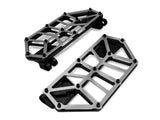 Kodlin KM-K73253 NXL FloorBoards Black & Stainless for Touring 82-Up/FL Softail 86-17/Dyna Switchback 12-16