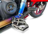 Kodlin KM-K73255 NXL Footpegs Black & Stainless for Softail 18-Up/Pan America 21-Up/Sportster S 21-Up Front Rider