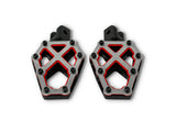 Kodlin KM-K73255-RL NXL Redline Front Rider Footpegs Black/Red & Stainless for Harley-Davidson Softail 18-Up/Pan America/Sportster S 21-Up