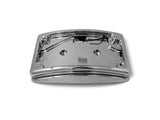 Kodlin KM-KUS20103 Curved Radius Number Plate Kit Chrome for Harley-Davidson CVO Touring 23-Up/Street Glide/Road Glide 24-Up Models