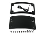 Kodlin KM-KUS20200 Curved Low Profile Number Plate Frame Black w/LED Illumination